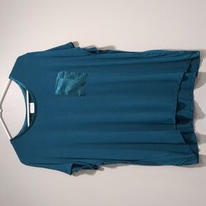 Teal pocket tee